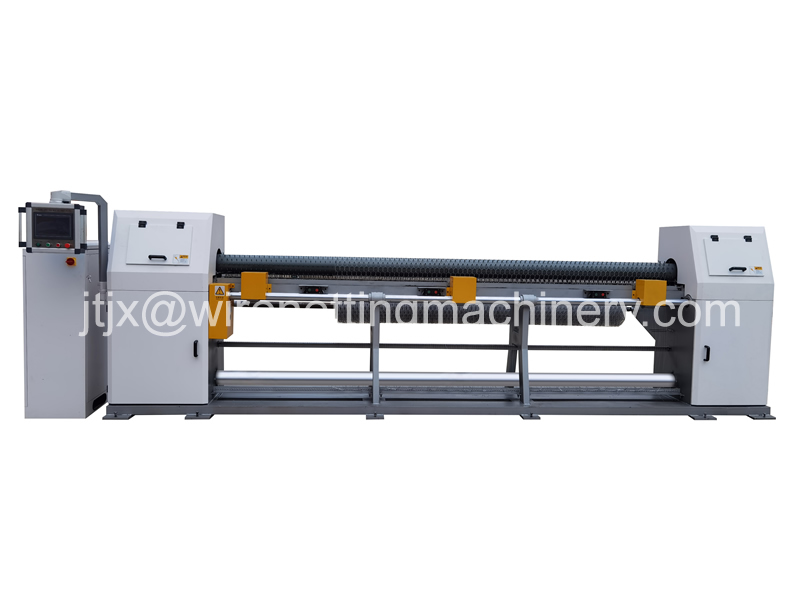 Front view of machine